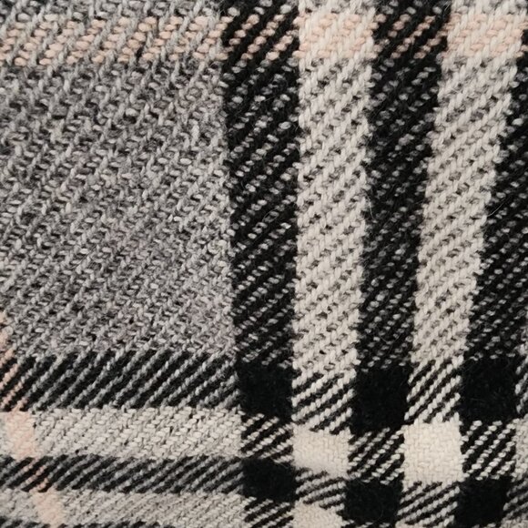Burberry Tweed Nova Check Scarf 50/50 Cashmere Lambswool - Picture 2 of 5